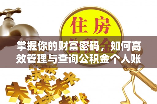 隆尧掌握你的财富密码，如何高效管理与查询公积金个人账户信息